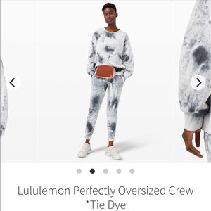 Lululemon perfectly oversized crew marble dye